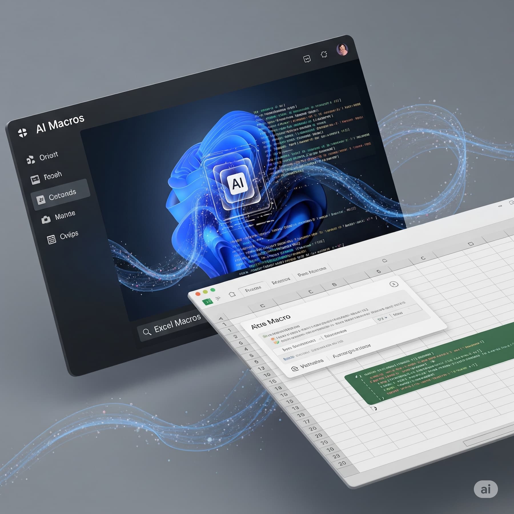 AIでExcelマクロを生成するイメージの画像