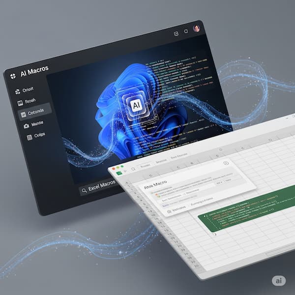 AIでExcelマクロを生成するイメージの画像